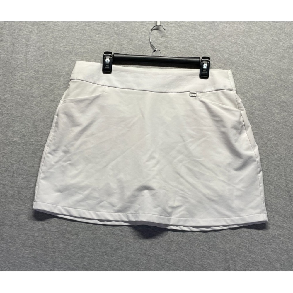 Greg Norman Golf Tennis Skort Womens L White Pull On Athletic Sports Performance